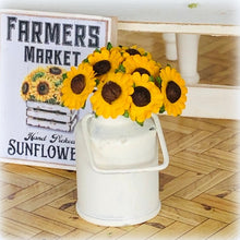 Dollhouse miniature sunflowers bouquet florist market