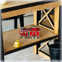 Dollhouse miniature toy fire engine