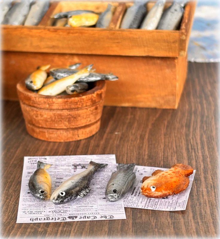 4 Different Kind of Fish - Miniature