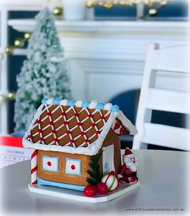 Dollhouse gingerbread cottage miniature