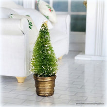Christmas Tree in Small Gold Pot - 5 cm high
