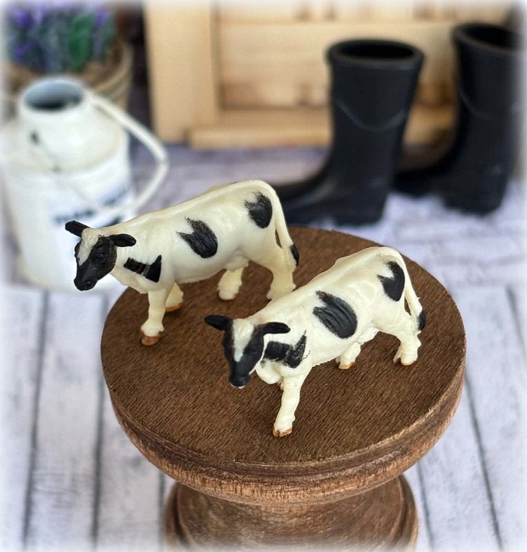 Pair of Cows - 2.5 cm high - Mini toys