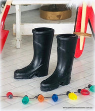 Dollhouse miniature Wellies Gumboots Christmas Santa boots
