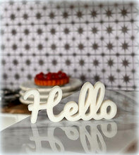 HELLO Tabletop Sign - Miniature
