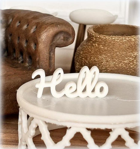 HELLO Tabletop Sign - Miniature