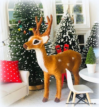 Reindeer Figure - Soft Fur - 15 cm high