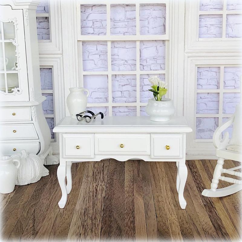 White Console Table - Miniature