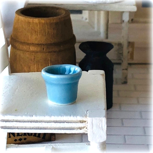 Blue Planter Pot - Small - Miniature