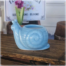 Blue Snail Planter Pot - Miniature