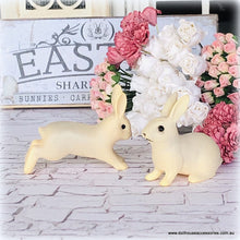 Pair of Cream Colour Rabbits - Miniature