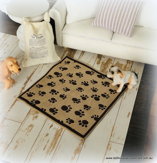 Dollhouse pet blanket rug animal pets