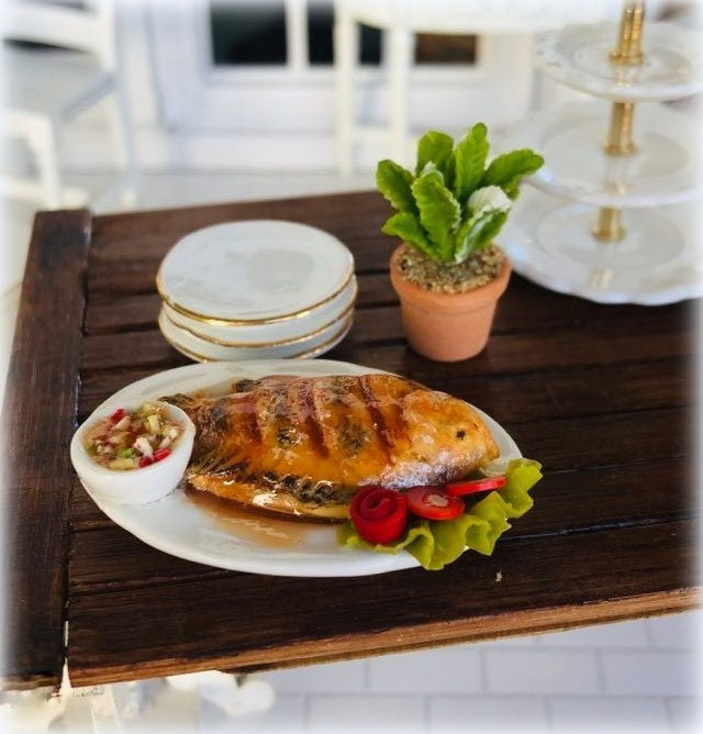 Sweet and Sour Fish Dish -  Miniature