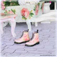 Pink Floral Ankle Boots - 2.4 cm