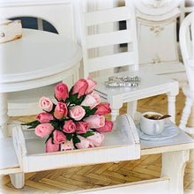 Dusky Pink Bouquet of 20 Paper Roses - Miniature