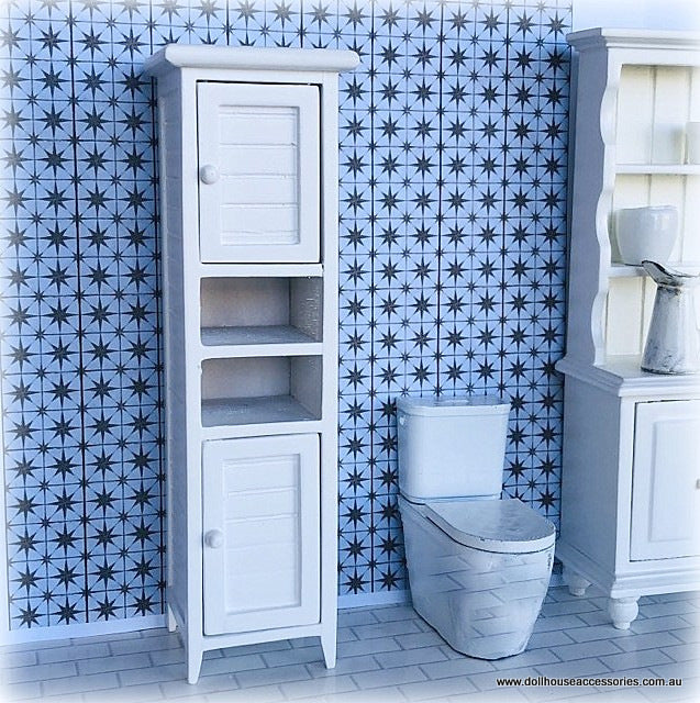 White Bathroom Cabinet - Miniature