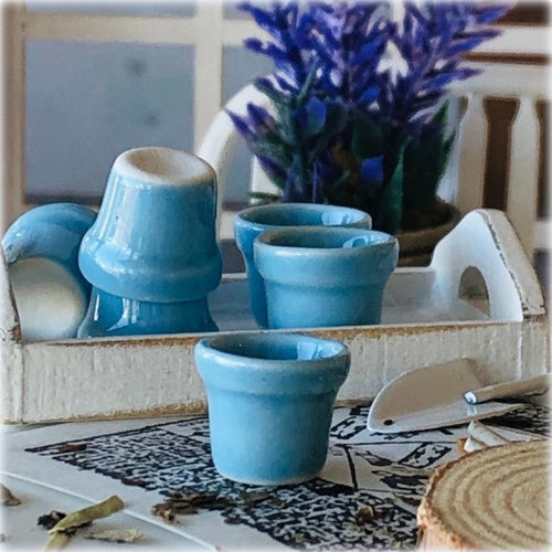 Blue Planter Pot - Small - Miniature