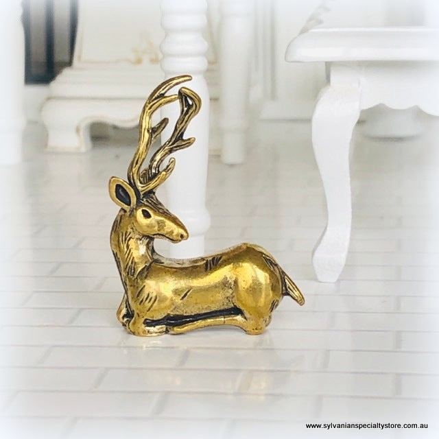 Deer Ornament - Brass -  Miniature