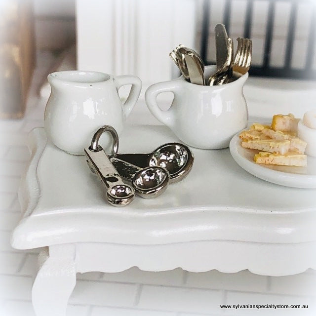 Dollhouse miniature kitchen measuring spoons