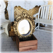 Dollhouse ornate bathroom mirror french shabby