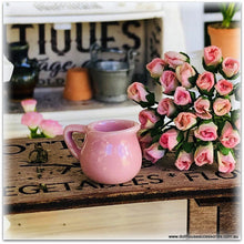 Dollhouse miniature pink milk jug accessory