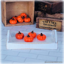 Orange Pumpkins - Set of 4 - Miniature