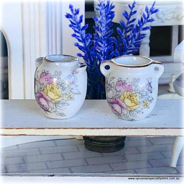 Floral Vases - Pale Pink Pattern - Miniature