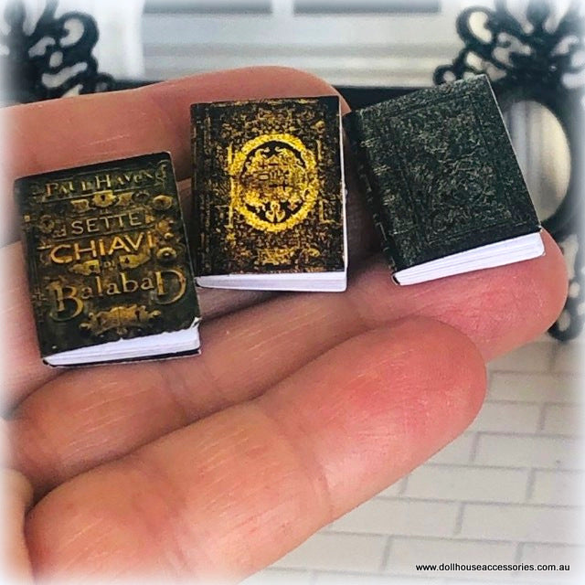 Dollhouse apothecary books halloween