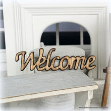 Welcome Sign - Stained - Miniature