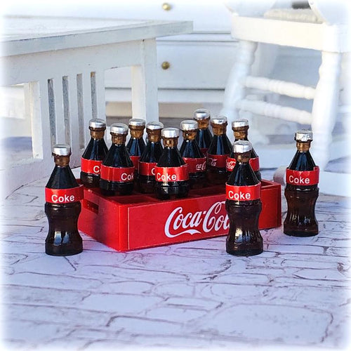 Dollhouse Miniature Drink coca cola in crate