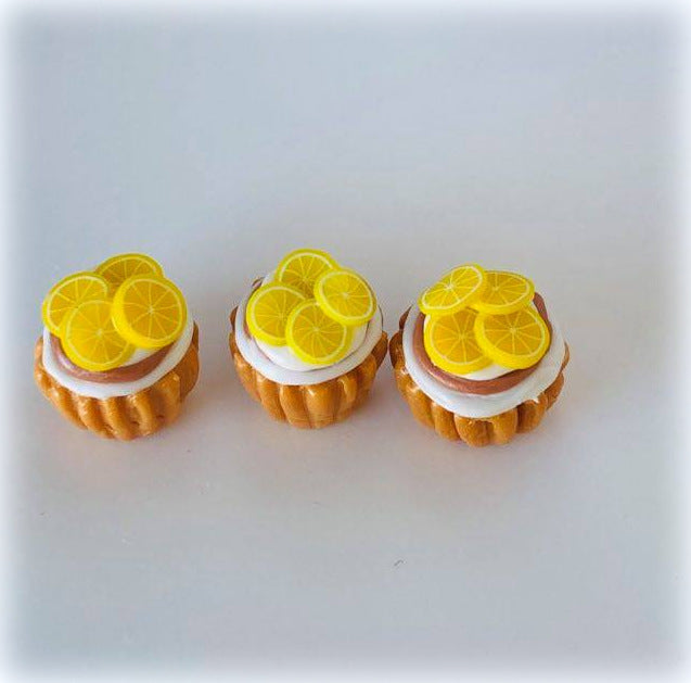 Lemon Cupcakes x 3 - Miniature