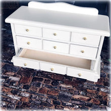 White Apothecary-Style 9 Drawer Cabinet - Miniature