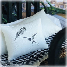 Cushion - Bird and Feather - Miniature