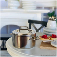 Dollhouse stainless stove pot