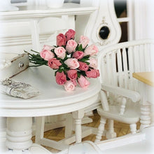 Dusky Pink Bouquet of 20 Paper Roses - Miniature