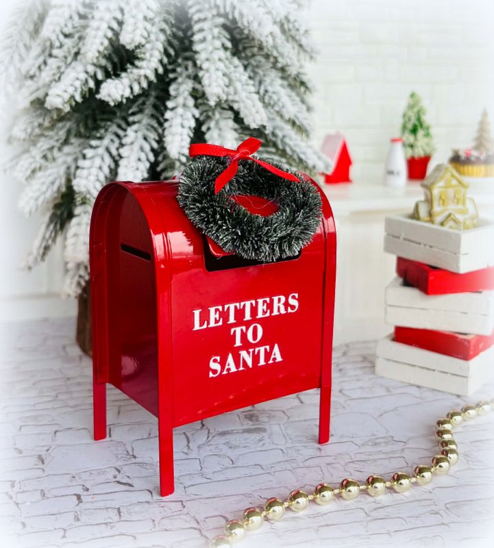 Dollhouse Christmas Letters to Santa mailbox