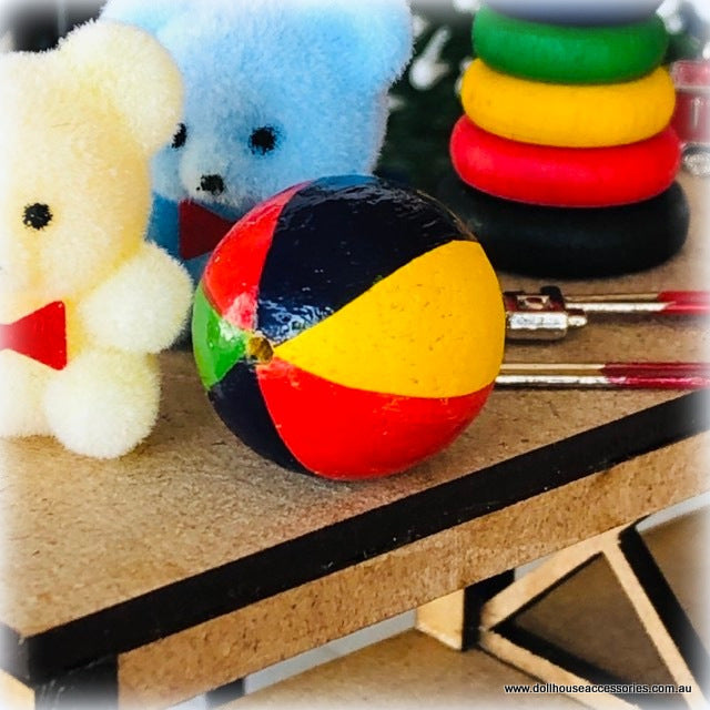 Dollhouse miniature toy colourful ball