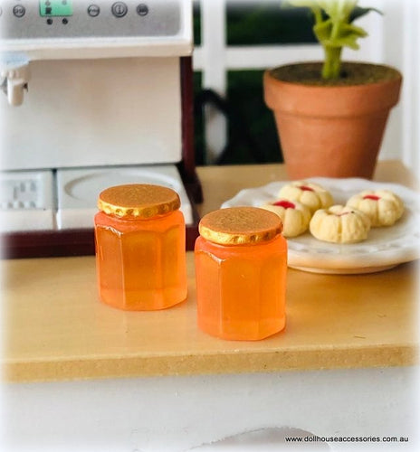 Dollhouse marmalade jars