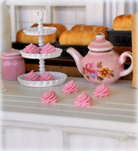 Dollhouse Miniature pink sweet meringues