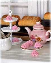 Dollhouse Miniature pink sweet meringues
