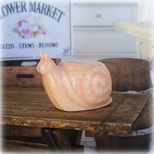 Apricot Snail Planter Pot - Miniature