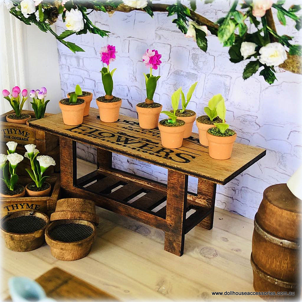 Pink Hyacinth in Pot - Miniature