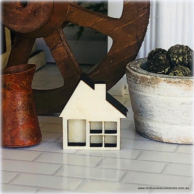Mini Cottage - Unpainted - 2 cm - Miniature