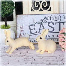 Pair of Cream Colour Rabbits - Miniature