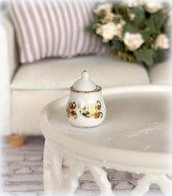 REutter porcelain white gold sugar bowl