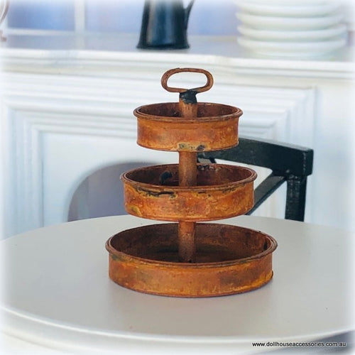 Rusted Tiered Tray - Miniature