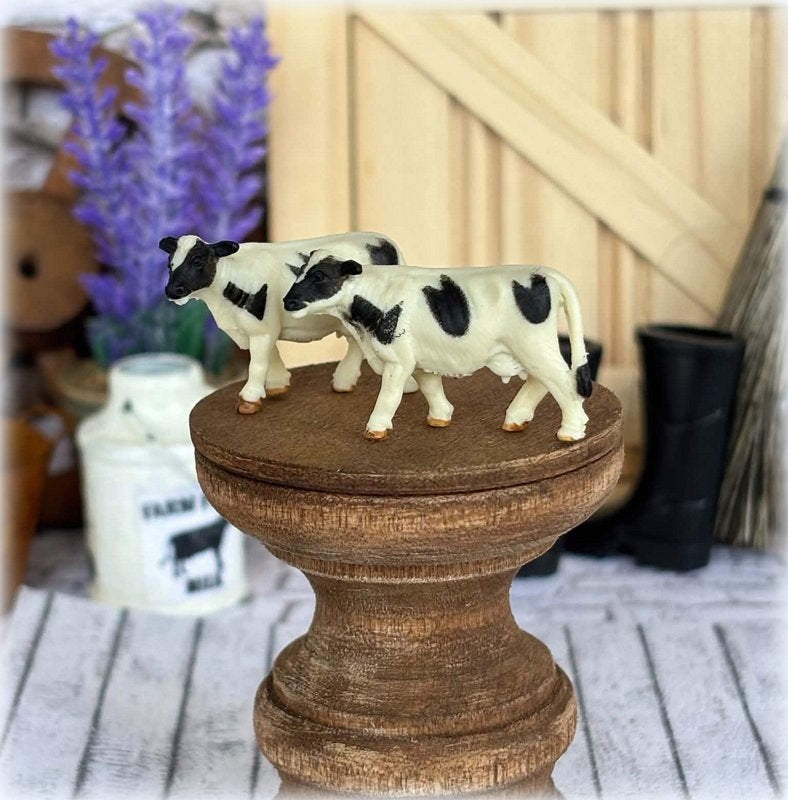 Pair of Cows - 2.5 cm high - Mini toys