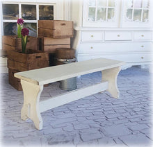 White Bench Seat - Miniature