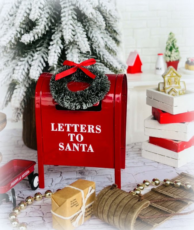 Red Letters to Santa Mailbox