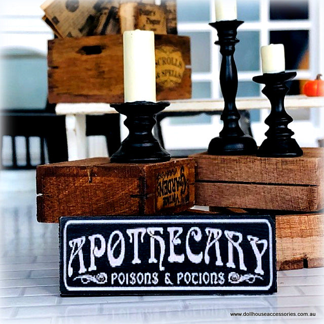 Dollhouse miniature apothecary sign