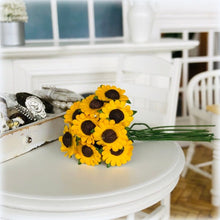 Dollhouse miniature sunflowers bouquet florist market